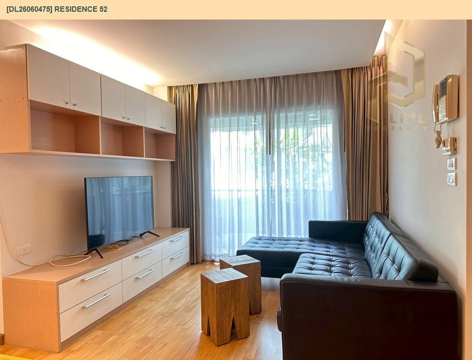 รูป DL26060475 ให้เช่าคอนโด เรสซิเดนซ์ 52 (Residence 52) ใกล้ BTS อ่อนนุช พร้อมเข้าอยู่ โทรด่วน 0653619502 LineID @952jdxxk - รูปที่ 3/10