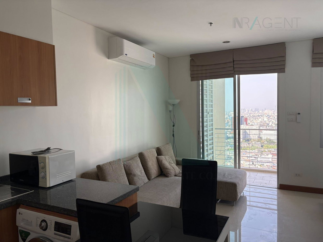 picture 🚩 For Rent Condo VILLA SATHORN Building 1, Floor 36,Studio, Room size 38 sqm - 3/8