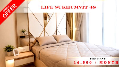 Condos for rent : 🍀🍀🍀 Hot Price Unit 🔥🔥 For Rent 📍 Life Sukhumvit 48 🌸  (Line: @rent2022) | Ready to Move In ✨ 🔖 Property Code: A11449