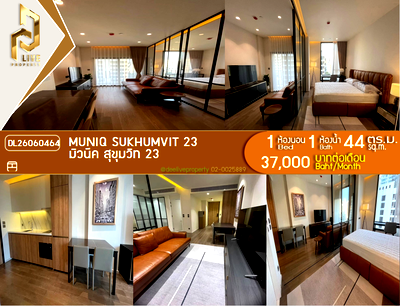 Condos for rent : DL26060464 Condo for rent, MUNIQ Sukhumvit 23 near MRT สุขุมวิท, ready to move in, call urgently 0614453194 LineID @952jdxxk