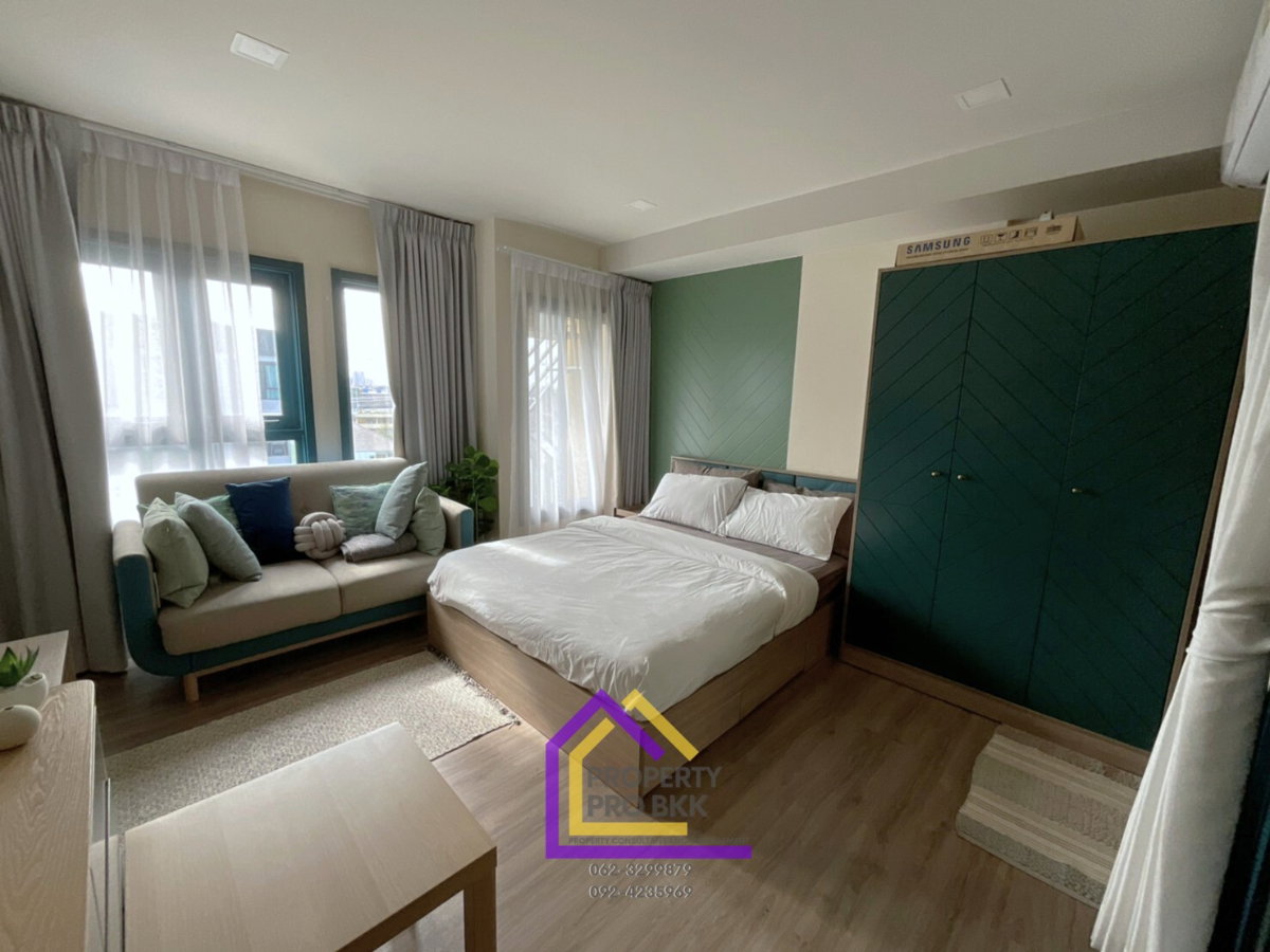 รูป 🌿 ให้เช่า The Base Sukhumvit 50 | ห้องสตูดิโอแต่งครบ ใกล้ BTS อ่อนนุช ✨ ห้องขนาดกะทัดรัด จัดสรรพื้นที่ลงตัว - รูปที่ 2/19
