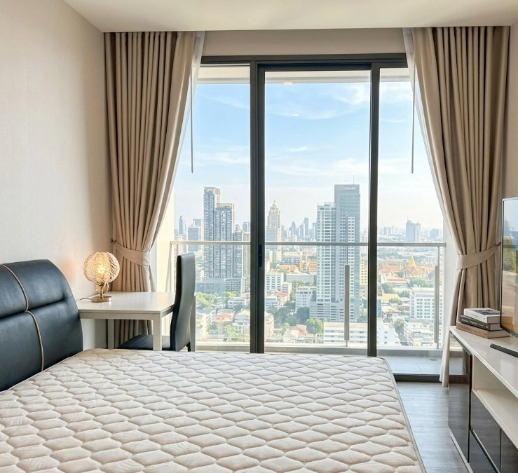รูป 🏡 ห้องใหญ่ 46 ตร.ม. ใกล้ MRT หัวลำโพง 🚆 ครัวปิด แยกสัดส่วน วิวเมืองสวย ✨ พร้อมอยู่ เพียง 26,500/เดือน 🌆 - รูปที่ 2/8