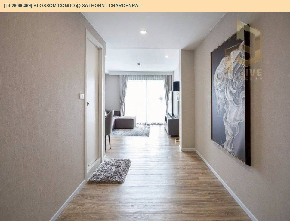 รูป DL26060489 ขายคอนโด บลอสซั่ม คอนโด แอท สาทร - เจริญราษฎร์ (Blossom Condo @ Sathorn - Charoenrat) ใกล้ BTS สุรศักดิ์ พร้อมเข้าอยู่ โทรด่วน 0614453194 LineID @952jdxxk - รูปที่ 7/15