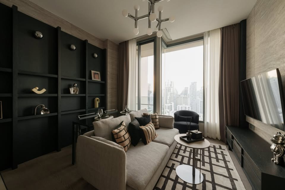 รูป RS6385 ให้เช่า คอนโด The ESSE Asoke ห้องแต่งสวยสไตล์ Urban Noir – Modern Earth Blend ใกล้ MRT สุขุมวิท - รูปที่ 1/17