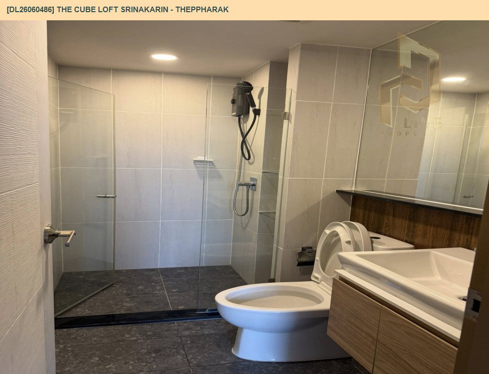 รูป DL26060486 ให้เช่าคอนโด เดอะคิวบ์ ลอฟท์ ศรีนครินทร์ - เทพารักษ์ (THE CUBE LOFT Srinakarin - Theppharak) ใกล้ สายสีเหลือง พร้อมเข้าอยู่ โทรด่วน 0614453194 LineID @952jdxxk - รูปที่ 12/13