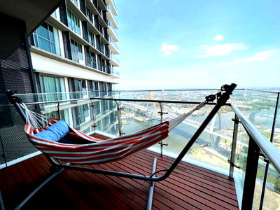 Condos for sale : 🎯 Urgent sale, Condo The Pano Rama 3, spacious room, decorated, ready to move in, fully furnished, can make an appointment to see first (T01496) 