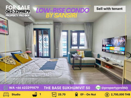 ⭐️✨ Modern Studio for sale at The Base Sukhumvit 50 – Cozy Low-Rise Living Near BTS On Nut! ✨⭐️