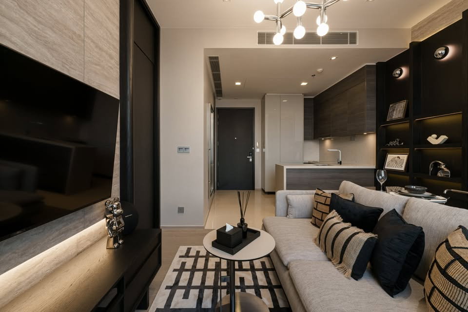 รูป RS6385 ให้เช่า คอนโด The ESSE Asoke ห้องแต่งสวยสไตล์ Urban Noir – Modern Earth Blend ใกล้ MRT สุขุมวิท - รูปที่ 6/17