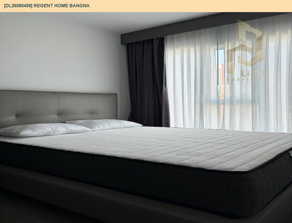 รูป DL26060459 ให้เช่าคอนโด รีเจ้นท์ โฮม บางนา (Regent home bangna) ใกล้ BTS บางนา พร้อมเข้าอยู่ โทรด่วน 0614453194 LineID @952jdxxk - รูปที่ 2/9