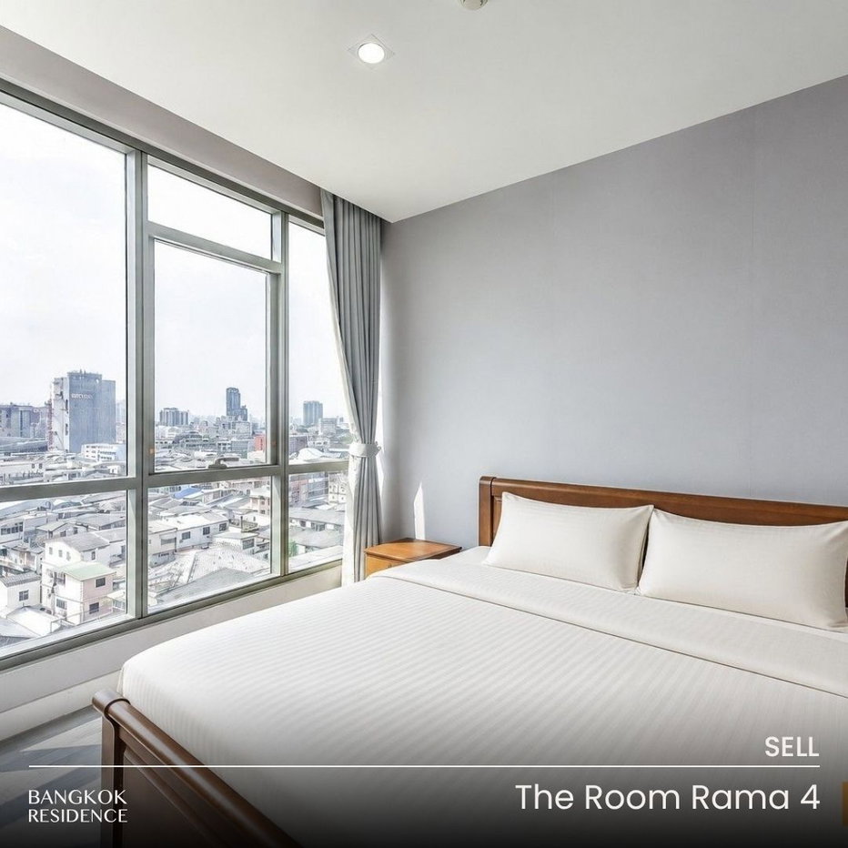 รูป 🏙️ขายคอนโด The Room Rama 4 ห้องสวยเฟอร์นิเจอร์ไม้🪵วิวเมือง 44.34 ตร.ม. ใกล้ MRT หัวลำโพง 6.79 ล้านบาท - รูปที่ 1/7