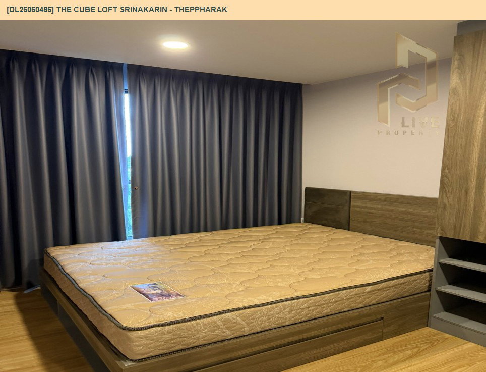 รูป DL26060486 ให้เช่าคอนโด เดอะคิวบ์ ลอฟท์ ศรีนครินทร์ - เทพารักษ์ (THE CUBE LOFT Srinakarin - Theppharak) ใกล้ สายสีเหลือง พร้อมเข้าอยู่ โทรด่วน 0614453194 LineID @952jdxxk - รูปที่ 3/13