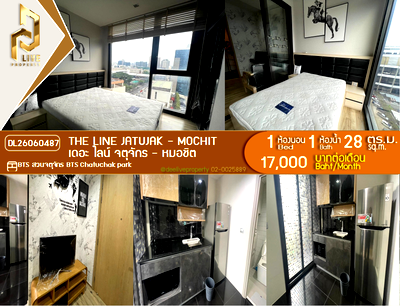 Condos for rent : DL26060487 Condo for rent, THE LINE Jatujak - Mochit near BTS Chatuchak park, ready to move in, call urgently 0653619502 LineID @952jdxxk