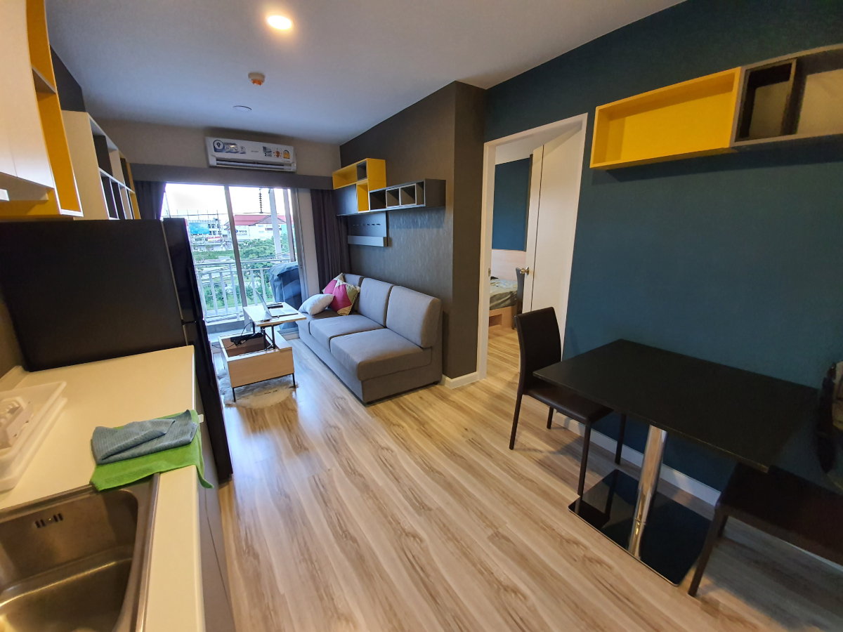 รูป ให้เช่า พลัสคอนโด อยุธยาปาร์ค ห้อง 30 ตรม. 1 ห้องนอน 1 ห้องน้ำ 1 ห้อง living. เฟอร์นิเจอครบ พร้อมเข้าอยู่ - รูปที่ 4/10