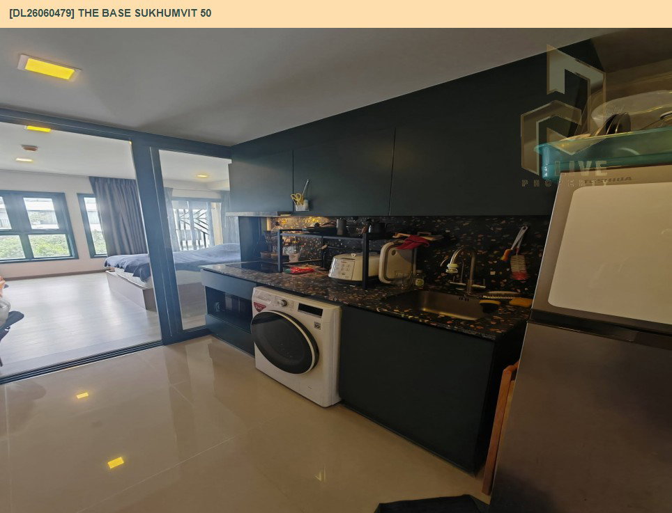 รูป DL26060479 ให้เช่าคอนโด เดอะ เบส สุขุมวิท 50 (The Base Sukhumvit 50) ใกล้ BTS อ่อนนุช พร้อมเข้าอยู่ โทรด่วน 0653619502 LineID @952jdxxk - รูปที่ 5/8