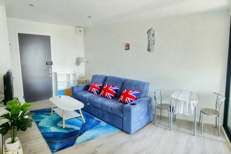 รูป รร.นานาชาติเซนต์แอนดรูว์ส 250 ม. BTS แบริ่ง 395ม. Knightsbridge Bearing Sukhumvit 107 1 นอน 1 น้ำ 1 แอร์ 31ตร.ม.พร้อมเฟอร์ฯ ครบ ชั้น 17 - รูปที่ 3/8