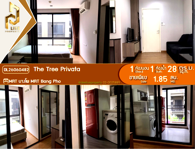 Condos for sale : DL26060482 Condo for sale, The Tree Privata near MRT Bang Pho, ready to move in, call urgently 0653619502 LineID @952jdxxk