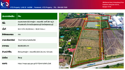 ที่ดิน สุพรรณบุรี : ขายที่ดิน พร้อมโครงการสวนเกษตรอินทรีย์ โทร 0949895553