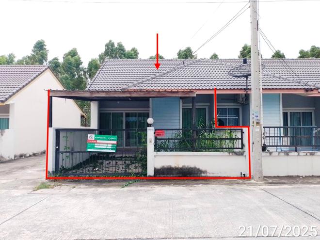 รูป ทาวน์เฮ้าส์ 25.5 ตร.วา นรินทร์รัตน์ 1 บางละมุง ชลบุรี 1.6M - รูปที่ 1/14