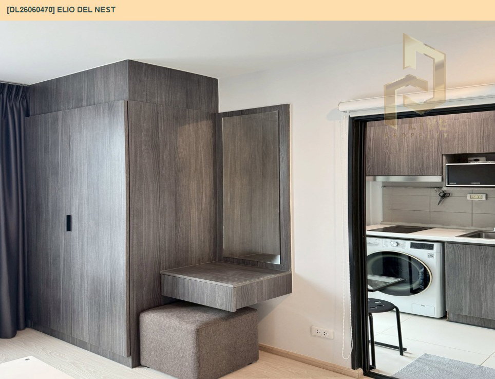 รูป DL26060470 ให้เช่าคอนโด เอลลิโอ เดล เนสท์ (Elio Del Nest) ใกล้ BTS อุดมสุข พร้อมเข้าอยู่ โทรด่วน 0638692663 LineID @952jdxxk - รูปที่ 3/11