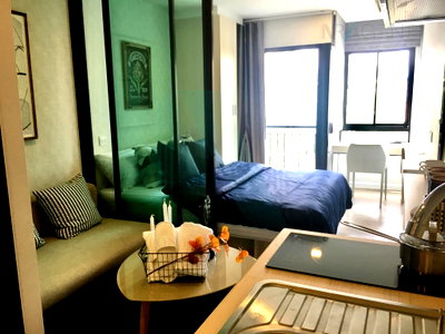 Condos for rent : For Rent Condo PAUSE SUKHUMVIT 103 Building A, Floor 4,1 bed room, Room size 22.00 sqm