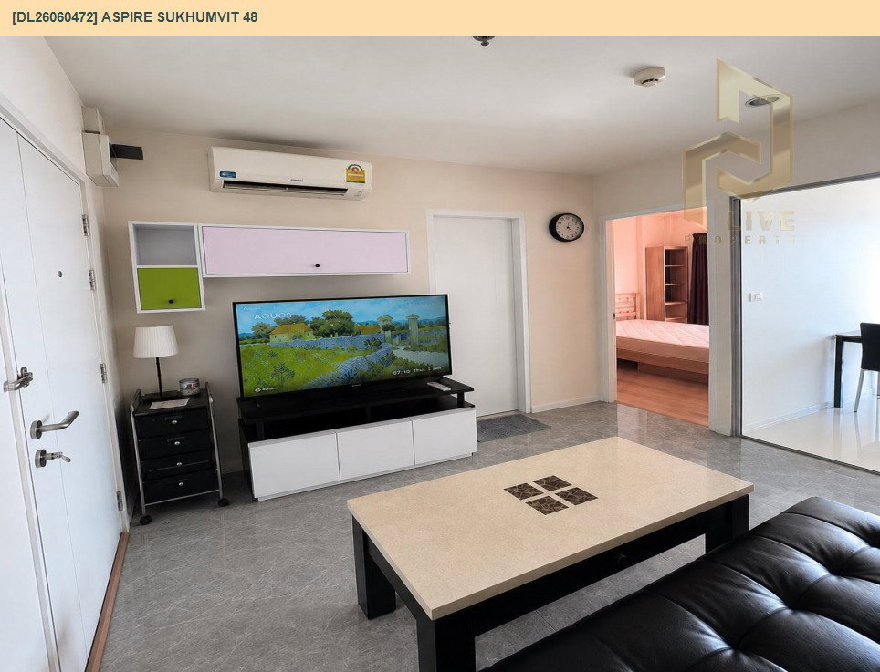รูป DL26060472 ให้เช่าคอนโด แอสปาย สุขุมวิท 48 (Aspire Sukhumvit 48) ใกล้ BTS พระโขนง พร้อมเข้าอยู่ โทรด่วน 0653619502 LineID @952jdxxk - รูปที่ 4/7