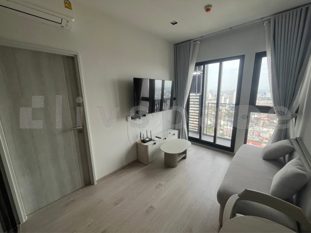 รูป ▚ LK111ツ ให้เช่า: Reference Sathorn-Wongwianyai 1BR 35ตร.ม. ชั้นสูง วิวแม่น้ำสวย ห้องว่าง พร้อมอยู่ - รูปที่ 2/6