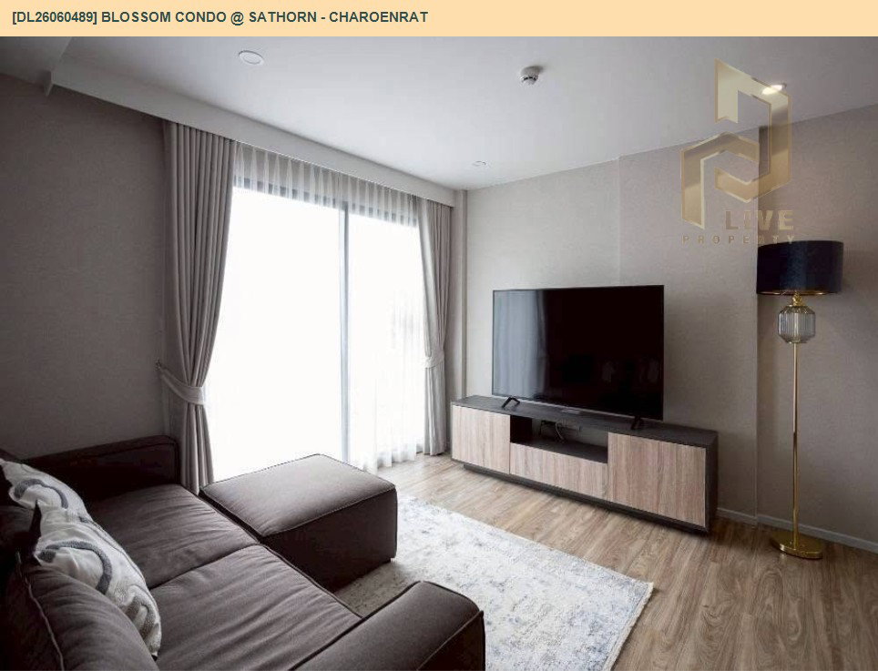 รูป DL26060489 ขายคอนโด บลอสซั่ม คอนโด แอท สาทร - เจริญราษฎร์ (Blossom Condo @ Sathorn - Charoenrat) ใกล้ BTS สุรศักดิ์ พร้อมเข้าอยู่ โทรด่วน 0614453194 LineID @952jdxxk - รูปที่ 4/15