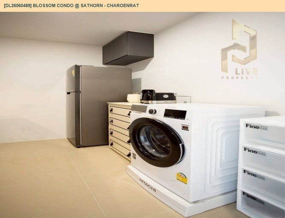 รูป DL26060489 ขายคอนโด บลอสซั่ม คอนโด แอท สาทร - เจริญราษฎร์ (Blossom Condo @ Sathorn - Charoenrat) ใกล้ BTS สุรศักดิ์ พร้อมเข้าอยู่ โทรด่วน 0614453194 LineID @952jdxxk - รูปที่ 13/15