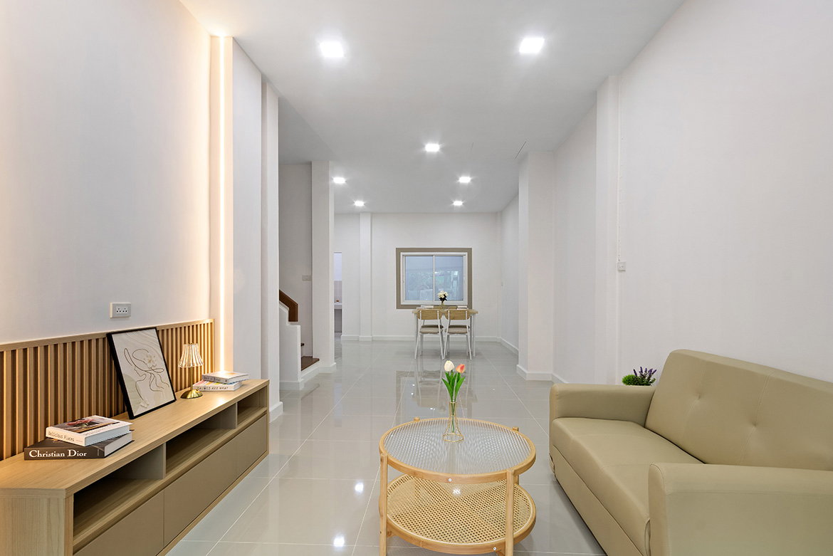 รูป ทาวน์โฮม 2 ชั้น รีโนเวทใหม่ หมู่บ้านร่มโพธิ์ บางบัวทอง ติดถนนใหญ่ ใกล้สถานีรถไฟฟ้าสี่แยกบางพลู พร้อมอยู่ - รูปที่ 3/13