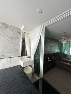ห้องให้เช่าที่คอนโด รีเจ้นท์บางนาตึกA Bชั้น12 11พื้นที่28ตรม. วิวสระ