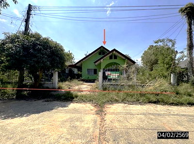 บ้านเดี่ยว มหาสารคาม : บ้านเดี่ยว 65 ตร.วา บรบือ มหาสารคาม 1.3M