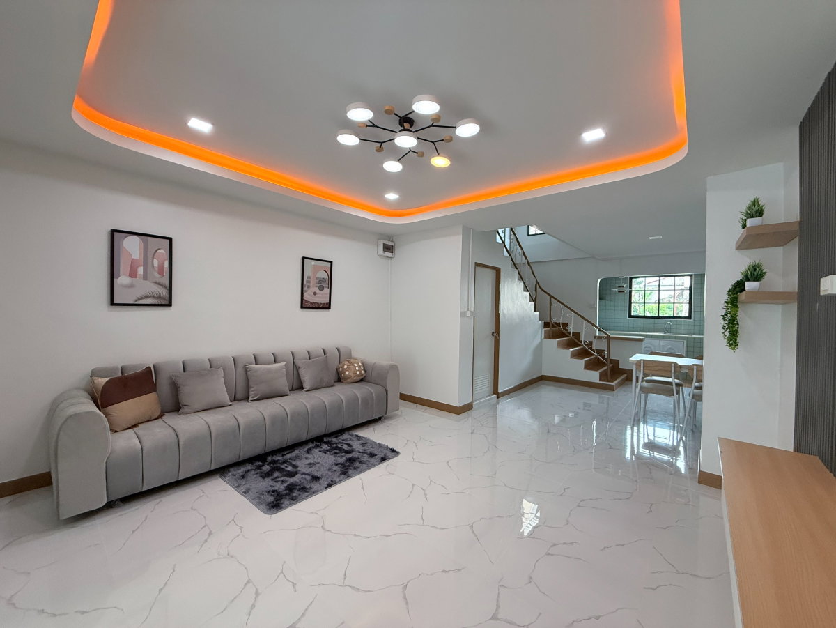 รูป ทาวน์เฮ้าส์ หมู่บ้านปรีชา 9 ตกแต่งใหม่ พร้อมอยู่ มีนบุรี ทำเลดี รามคำแหง186 ใกล้รถไฟฟ้าสายสีส้ม เฟอร์นิเจอร์สวย - รูปที่ 4/18