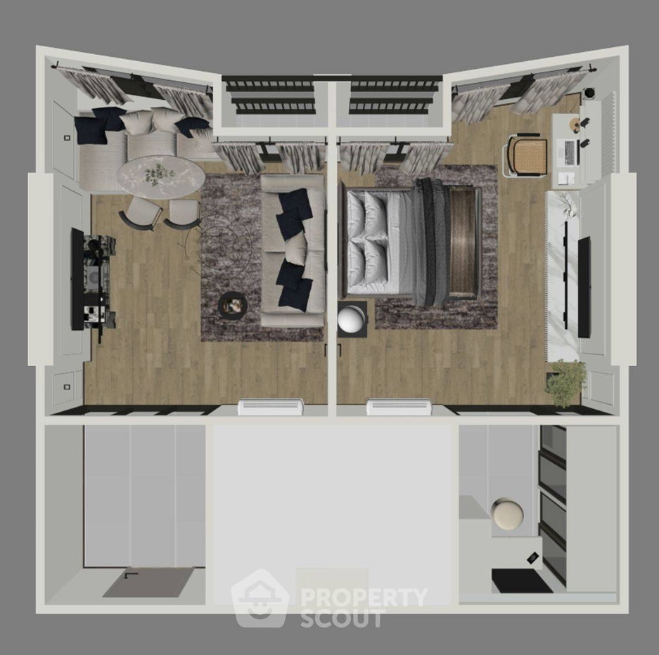 picture 2-BR Condo at SOHO Bangkok Ratchada near MRT Huai Khwang (ID 2977976) - 4/17