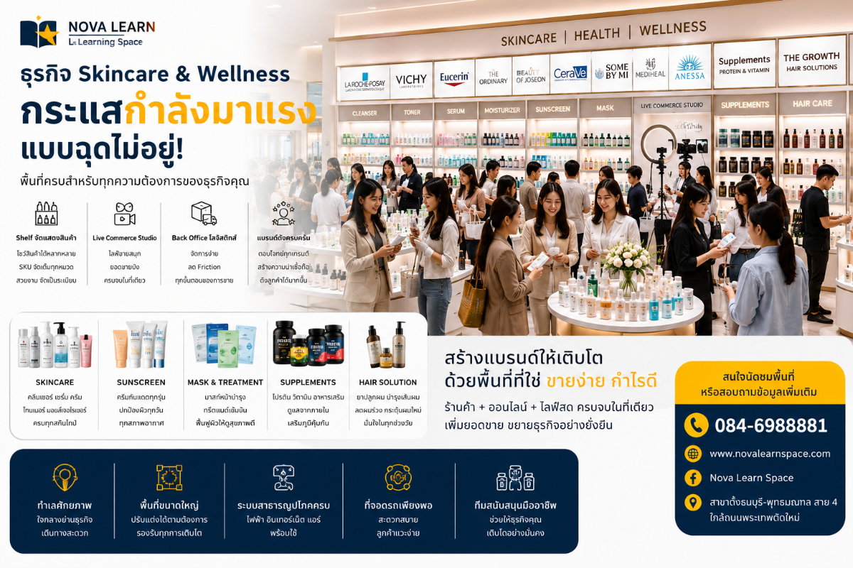 รูป พื้นที่พรีเมียม ที่ธุรกิจของคุณ  NOVA LEARN SPACE · OFFICE FOR RENT  อาคารสำนักงานให้เช่า Premium เพียง 10 ยูนิต พื้นที่ขนาดใหญ่สูงสุด 900 ตร.ม.  - รูปที่ 29/31