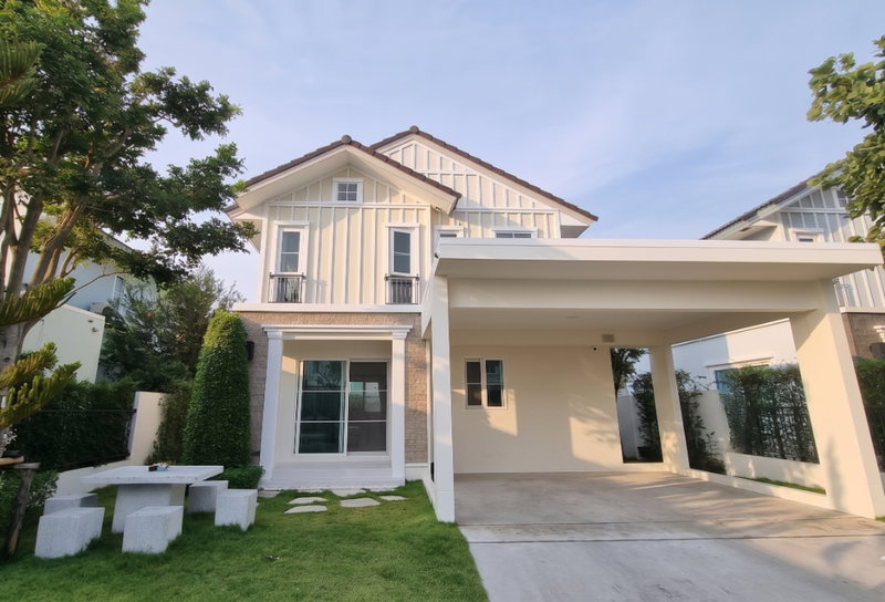 บ้านเดี่ยวให้เช่า : ✨ ให้เช่า บ้านเดี่ยว โครงการ Villaggio ศรีนครินทร์ 3 นอน 3 น้ำ 62 ตรว 4 จอด เพียง 45000 บาท 🏡💖