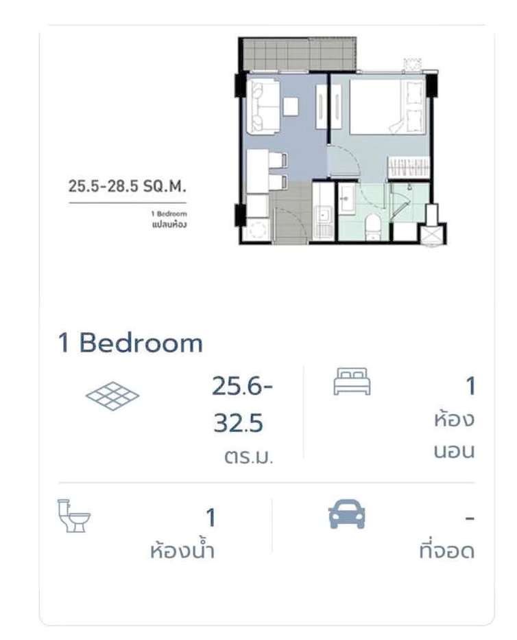 รูป ขาย เมโทร ลักซ์ ริเวอร์ฟร้อนท์ รัตนาธิเบศร์  ห้องมุม  - รูปที่ 15/15