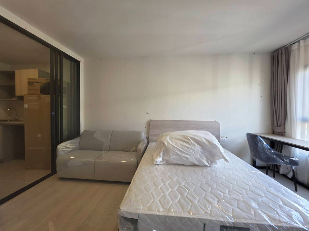 รูป Dcondo Shine Rangsit | ห้องสตูดิโอให้เช่า น่าอยู่ ชั้น 8 ห้องใหม่เอี่ยม ใกล้ ม.ธรรมศาสตร์รังสิต - รูปที่ 13/14