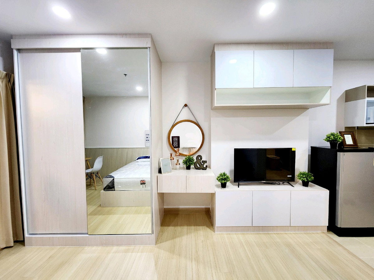 รูป ให้เช่า คอนโดใกล้รถไฟฟ้า BTS ปู่เจ้า | Supalai Veranda Sukhumvit 117 | 1 ห้องนอน ตกแต่งบิ้วอินสวยครบ พร้อมอยู่ , ใกล้ BigC สำโรง - รูปที่ 3/14