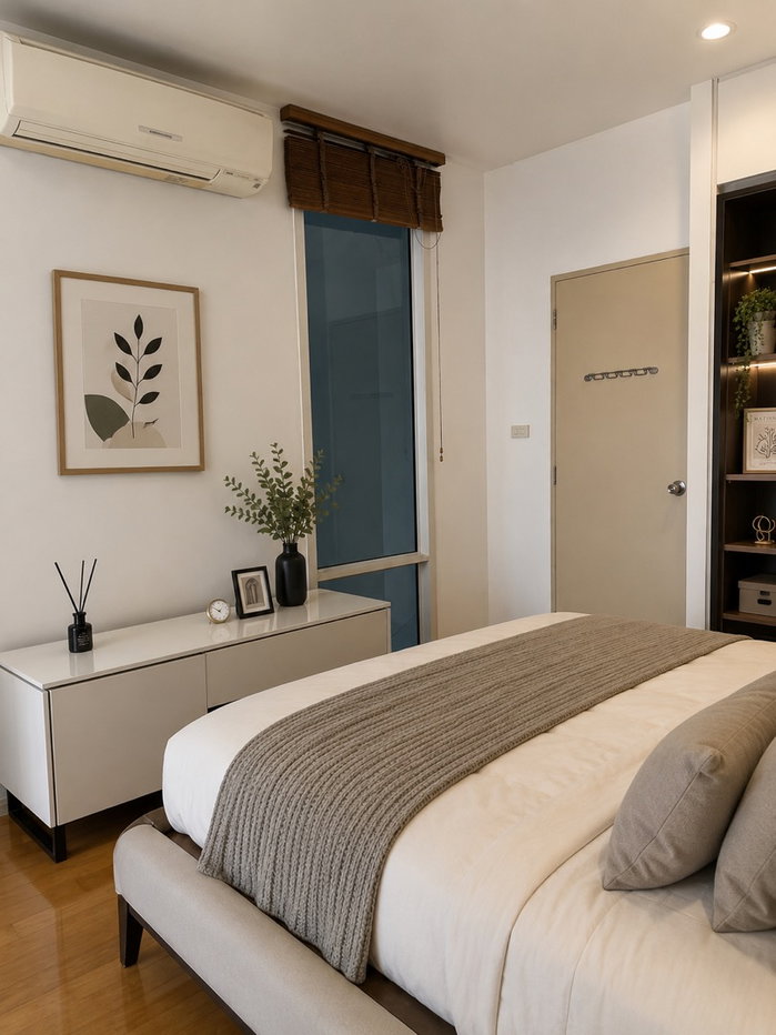 รูป 🔥 Villa Rachatewi ห้อง Duplex ชั้นสูง วิวสวยใจกลางเมือง เพียง 32,000 บาท ✨ 1 ห้องนอน 2 ห้องน้ำ ขนาดใหญ่ 75 ตร.ม. ชั้น 43-44 พร้อมเข้าอยู่ - รูปที่ 3/13