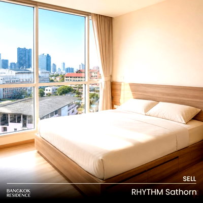 คอนโด สีลม สาธร : 🛋️ขายคอนโด RHYTHM Sathorn 2 ห้องนอน 66.37 ตร.ม. 8.3 ล้าน! ใกล้ Bts สะพานตากสิน