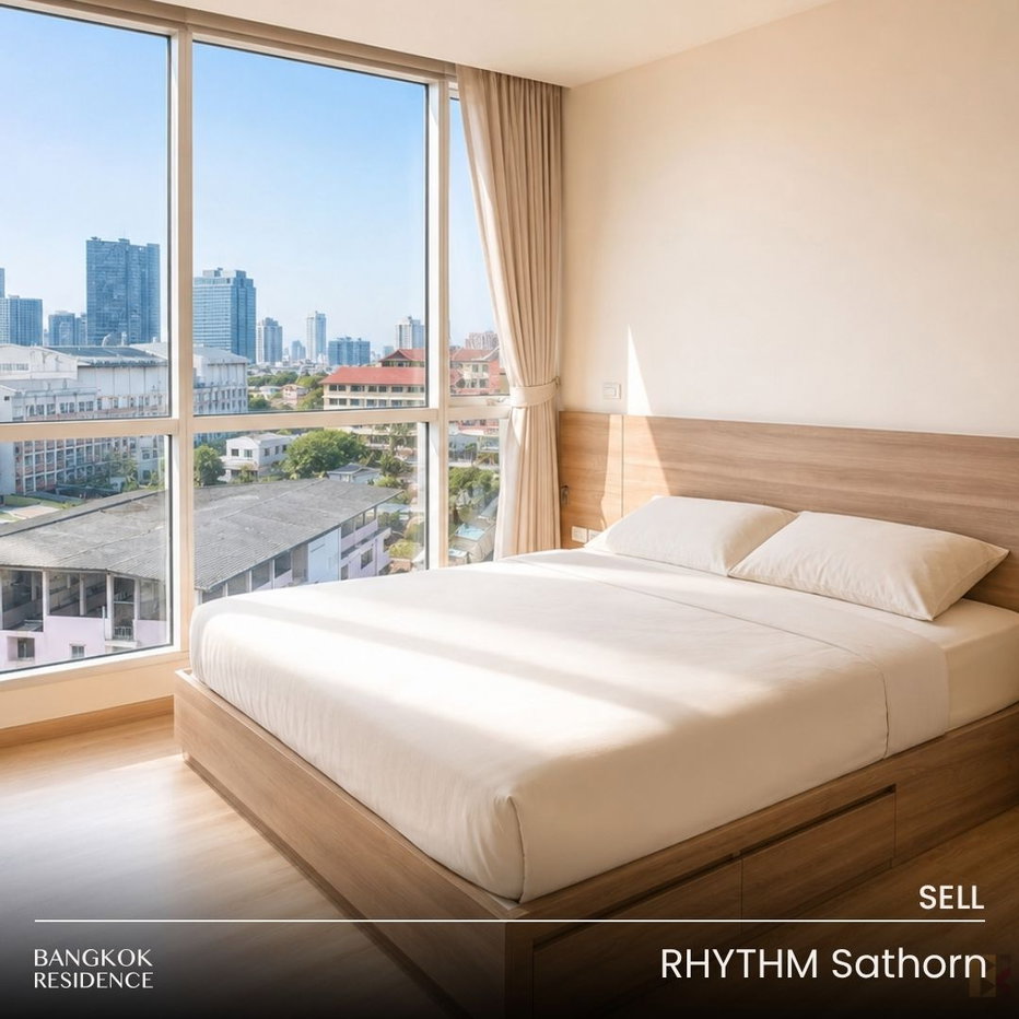 รูป 🛋️ขายคอนโด RHYTHM Sathorn 2 ห้องนอน 66.37 ตร.ม. 8.3 ล้าน! ใกล้ Bts สะพานตากสิน - รูปที่ 1/10