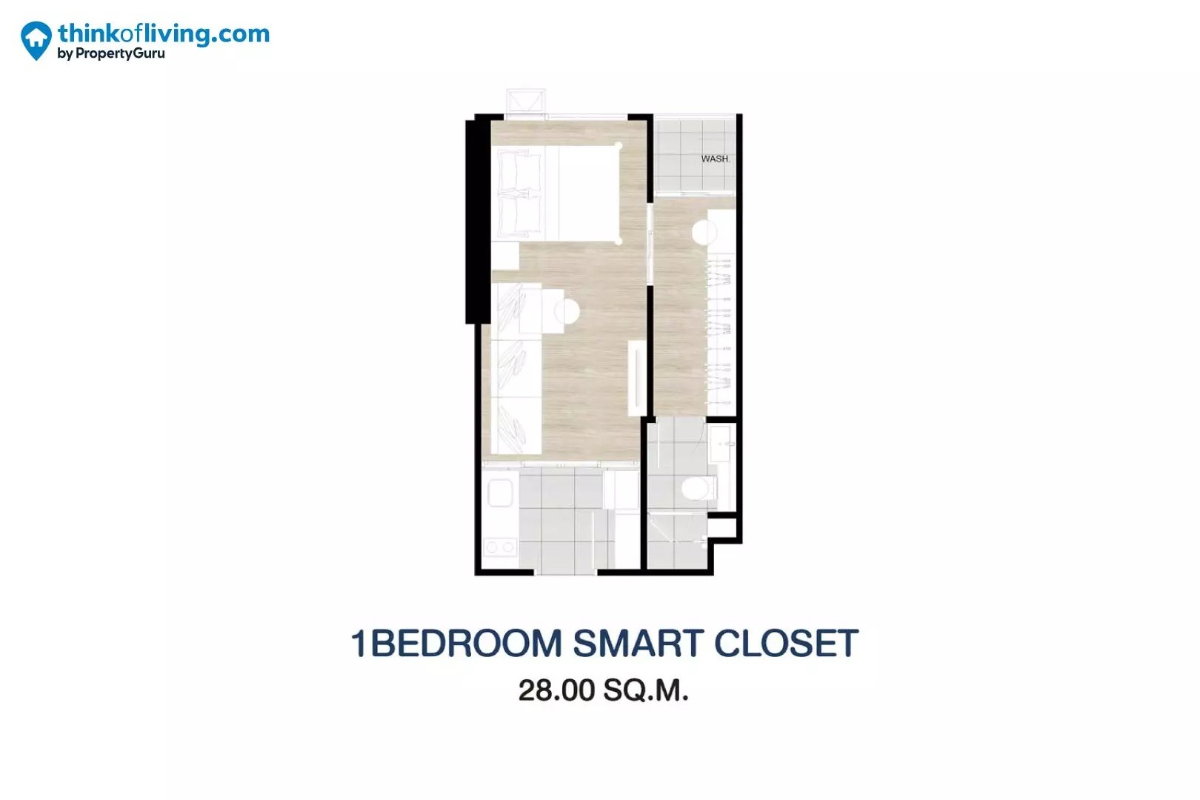รูป [ให้เช่า] 1-Bedroom Smart Closet : Origin Play บางขุนนนท์ 🚇ใกล้ MRT บางขุนนนท์ 200 ม. - รูปที่ 13/13