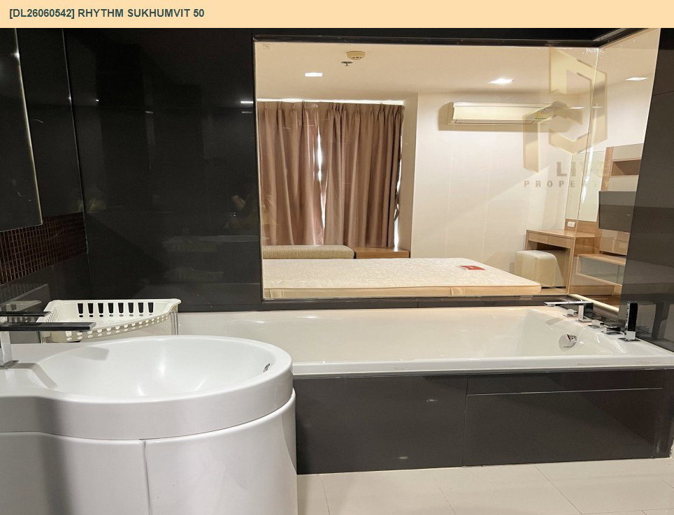 รูป DL26060542 ให้เช่าคอนโด ริทึ่ม สุขุมวิท 50 (Rhythm Sukhumvit 50) ใกล้ BTS อ่อนนุช พร้อมเข้าอยู่ โทรด่วน 0638692663 LineID @952jdxxk - รูปที่ 10/12