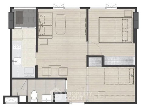 คอนโด 1-ห้องนอน ที่ แชมเบอร์ส เฌอ รัชดา-รามอินทรา ใน รามอินทรา (ID 2984722)