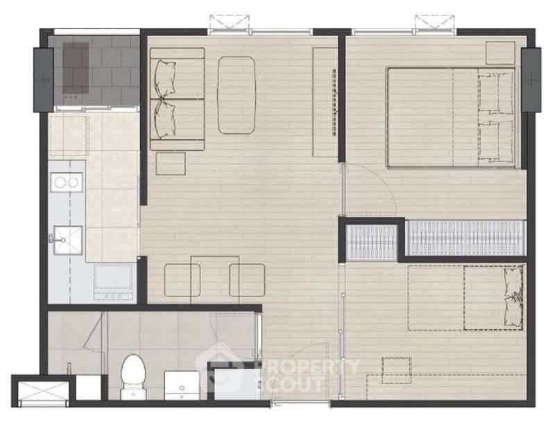 picture 1-BR Condo at Chambers Cher Ratchada–Ramintra in Ram Inthra (ID 2984722) - 1/5