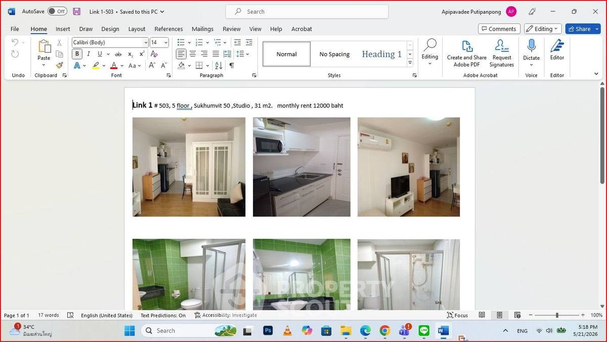 picture Studio Condo at The Link Sukhumvit 50 near BTS On Nut (ID 2984979) - 5/5