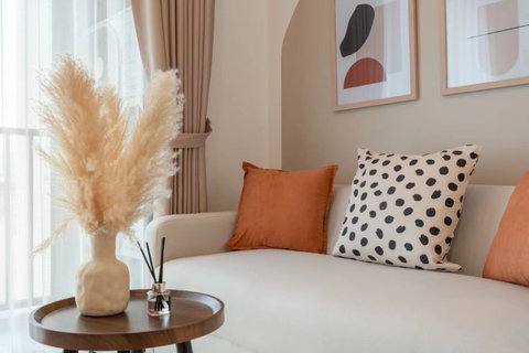 รูปภาพ Metro Sky Ratchada | High-Floor 1-Bed Plus Study Near MRT Huai Khwang 16,000 THB / Month