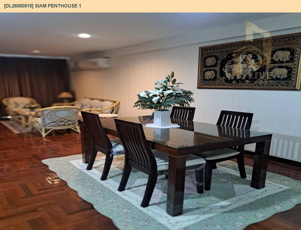 รูป DL26060515 ให้เช่าคอนโด สยาม เพนท์เฮาส์ 1 (Siam Penthouse 1) ใกล้ - พร้อมเข้าอยู่ โทรด่วน 0614453194 LineID @952jdxxk - รูปที่ 4/9