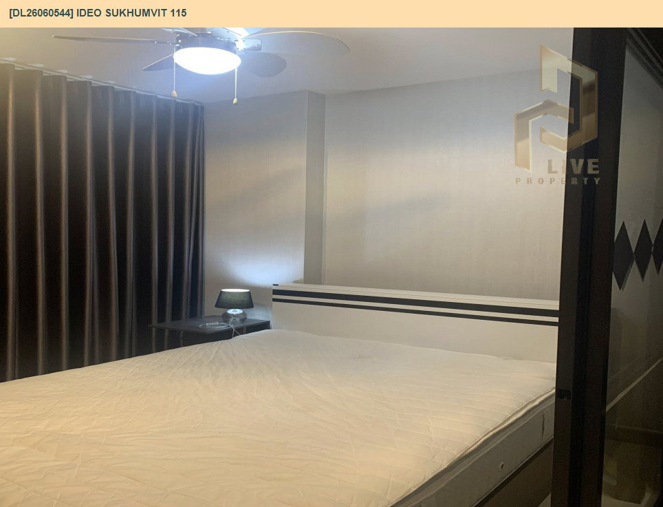 รูป DL26060544 ให้เช่าคอนโด ไอดีโอ สุขุมวิท 115 (IDEO Sukhumvit 115 ) ใกล้ BTS ปู่เจ้า พร้อมเข้าอยู่ โทรด่วน 0614453194 LineID @952jdxxk - รูปที่ 3/9