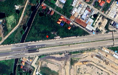 ที่ดิน เขตสะพานสูง : ที่ดินพร้อมพัฒนาโซนกรุงเทพกรีฑา หน้ากว้าง ติดตัดใหม่เส้นกรุงเทพกรีฑา